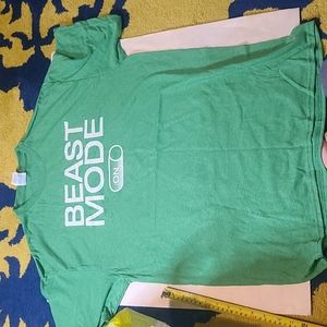 new, never worn beast mode t-shirt size lar